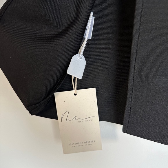 Mew Mews Nina Plunge Reversible Bandage Midi Dress In Black | Size XS NWT - Picture 13 of 15